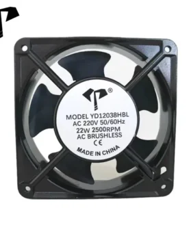 110/220/380VAC 120*120*38 4 Inch Rated Power AC Cooling Ventilation Axial Fan for System Heat Dissipation